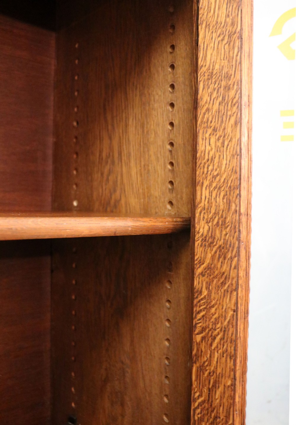 A simply charming 1930’s oak framed and glazed two door bookcase or display cabinet. View XXVIII