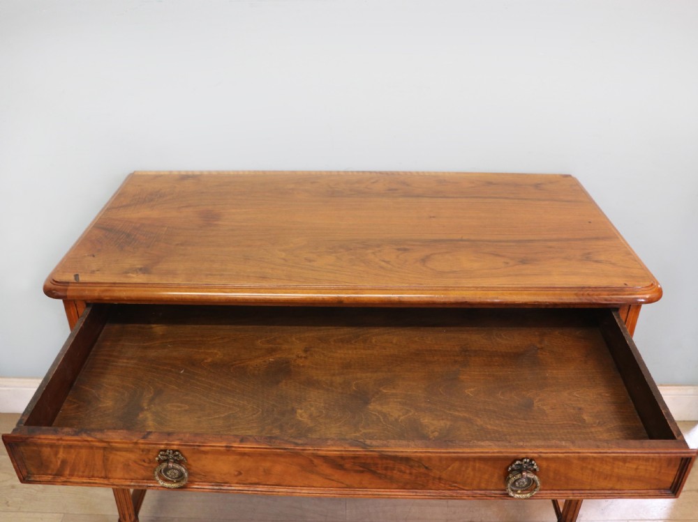 A lovely late 19th century mahogany side table, that retailers’ original label for Liberty of London. View VI
