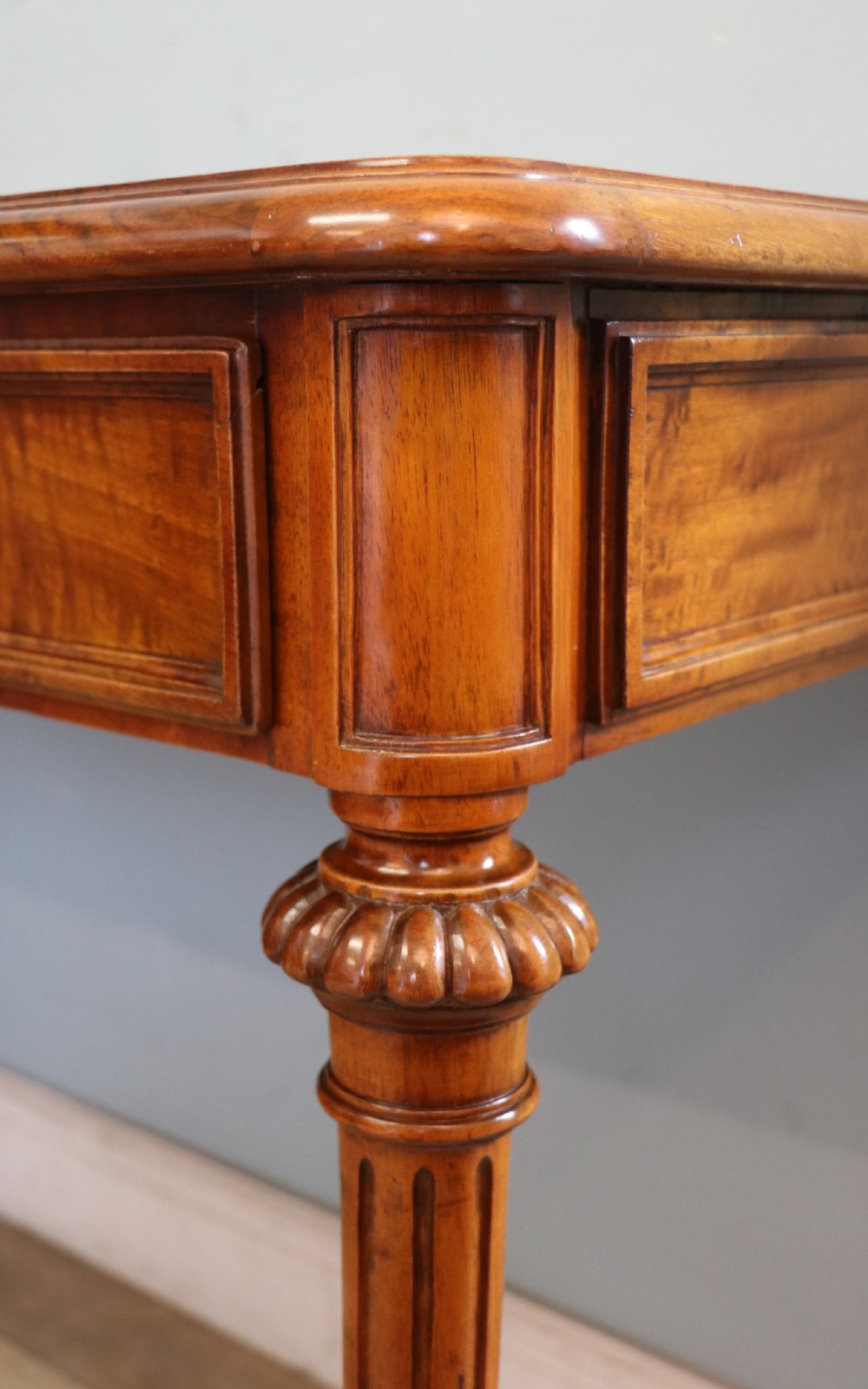 A lovely late 19th century mahogany side table, that retailers’ original label for Liberty of London. View VIII