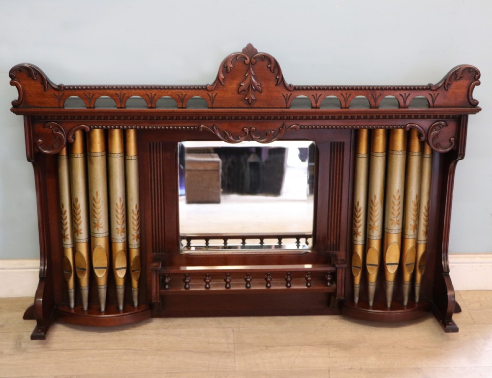A lovely, late 19th century mahogany framed overmantel mirror.