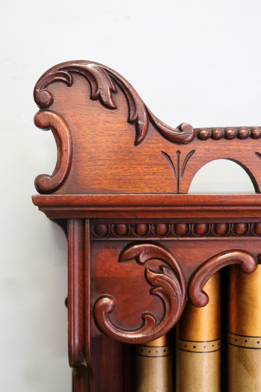 A lovely, late 19th century mahogany framed overmantel mirror. View VI