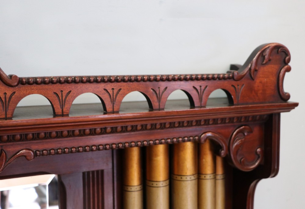 A lovely, late 19th century mahogany framed overmantel mirror. View X
