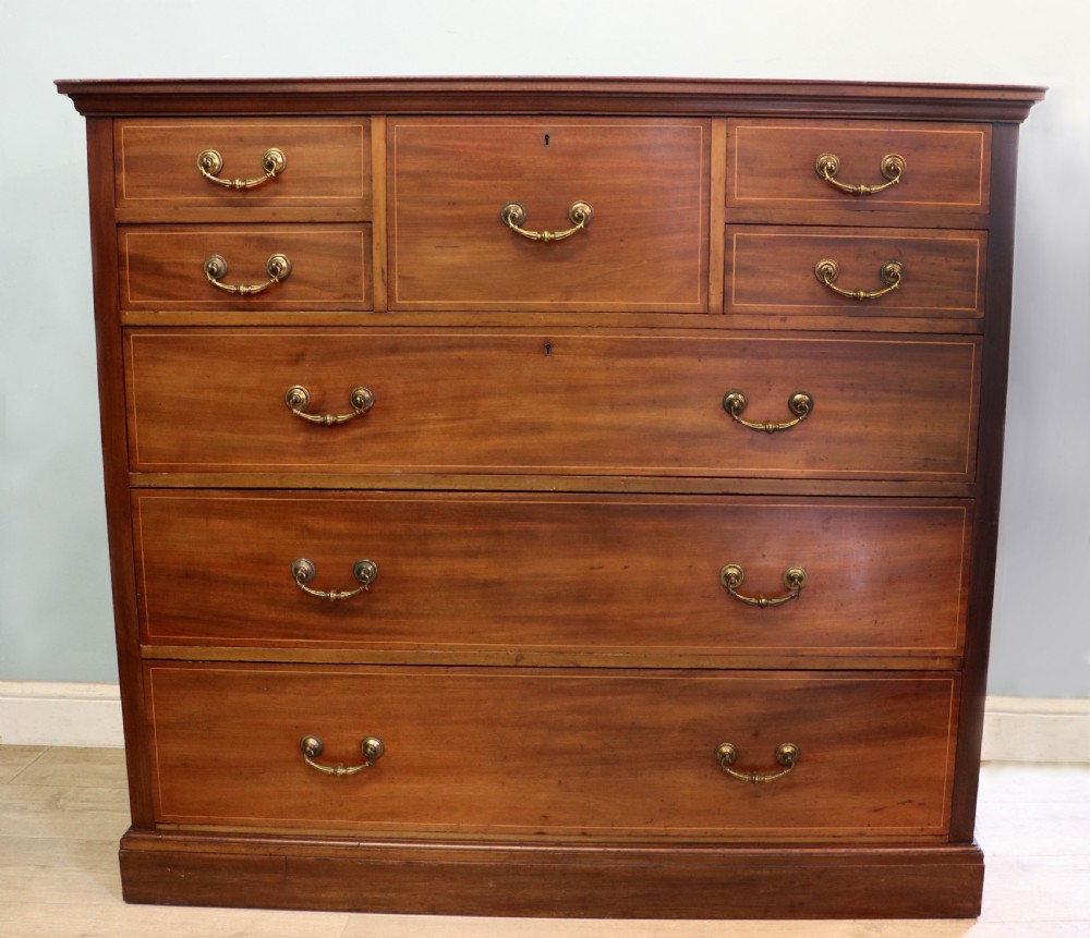 A lovely early 20th century, beautifully made mahogany chest of drawers. View II
