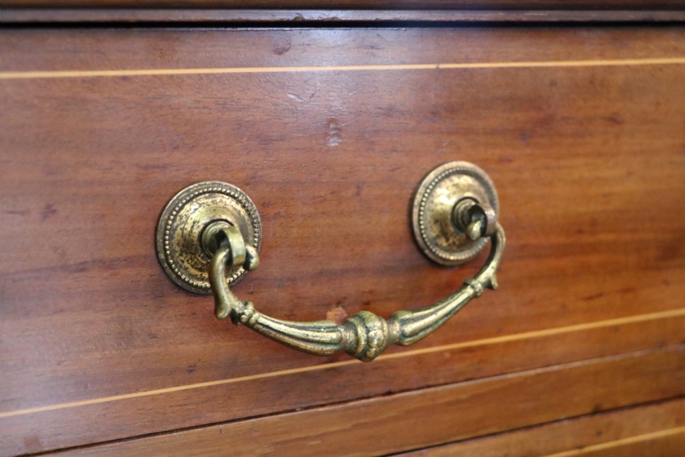 A lovely early 20th century, beautifully made mahogany chest of drawers. View XV