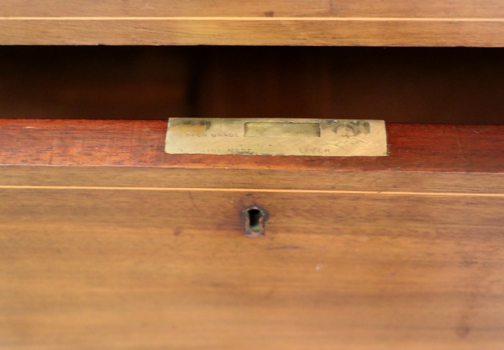 A lovely early 20th century, beautifully made mahogany chest of drawers. View XX