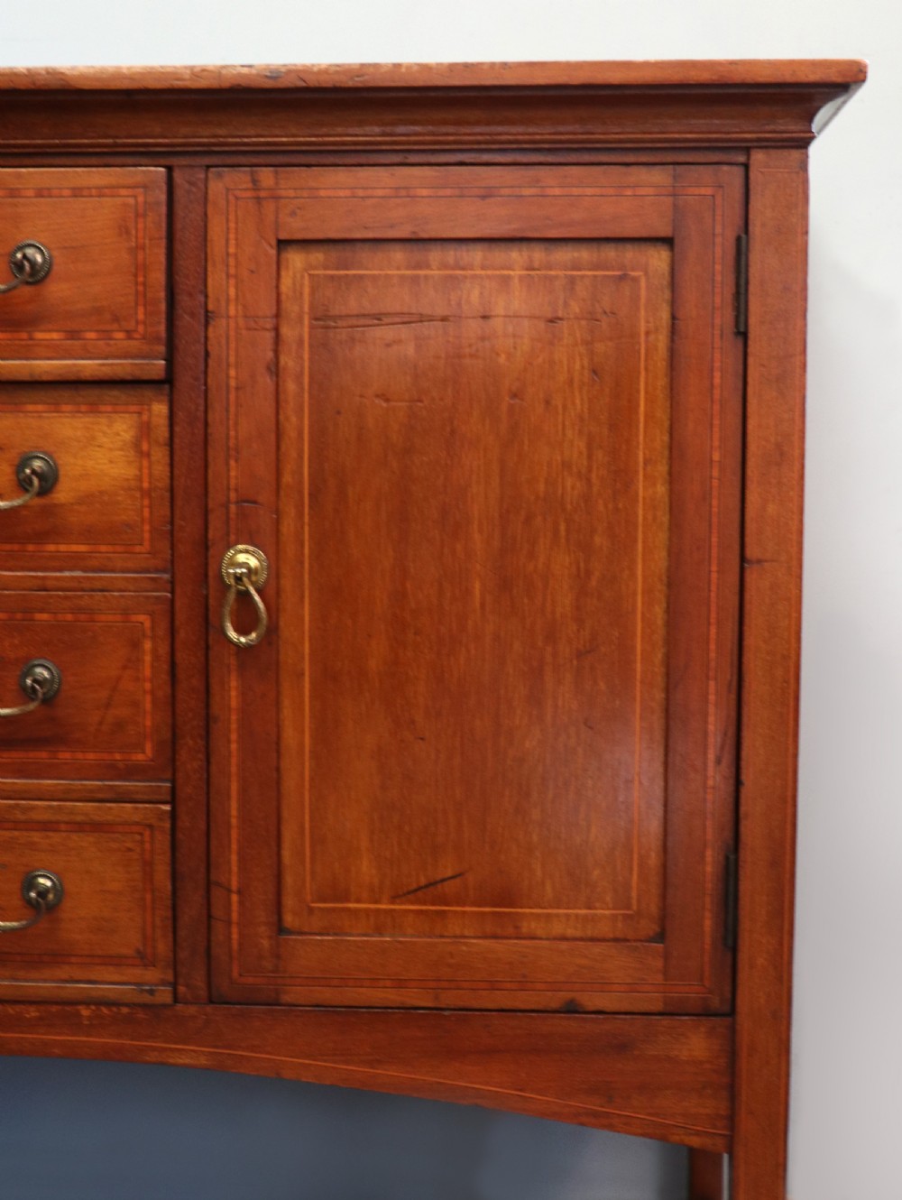 A wonderful early 20th century mahogany and inlaid combination music cabinet and cupboard. View XXIV