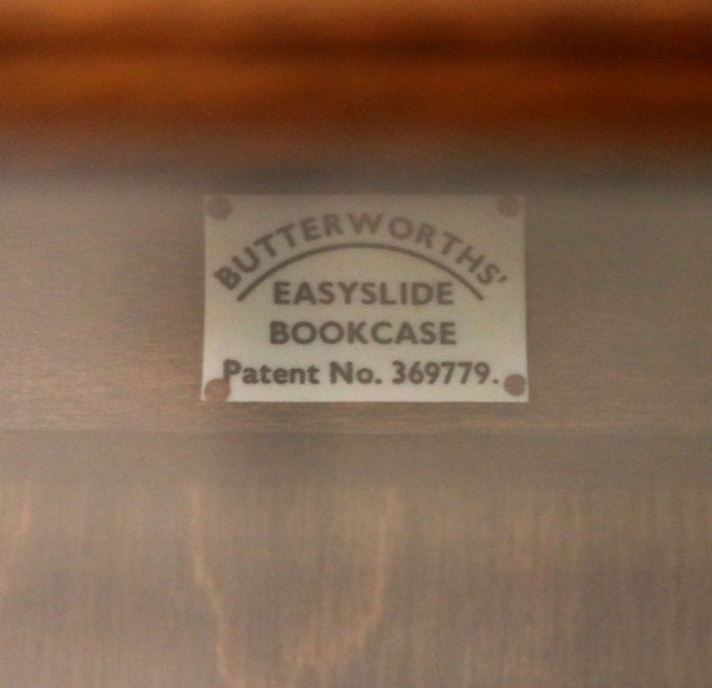 A quality barristers style bookcase dating to the early 20th century.  View IX