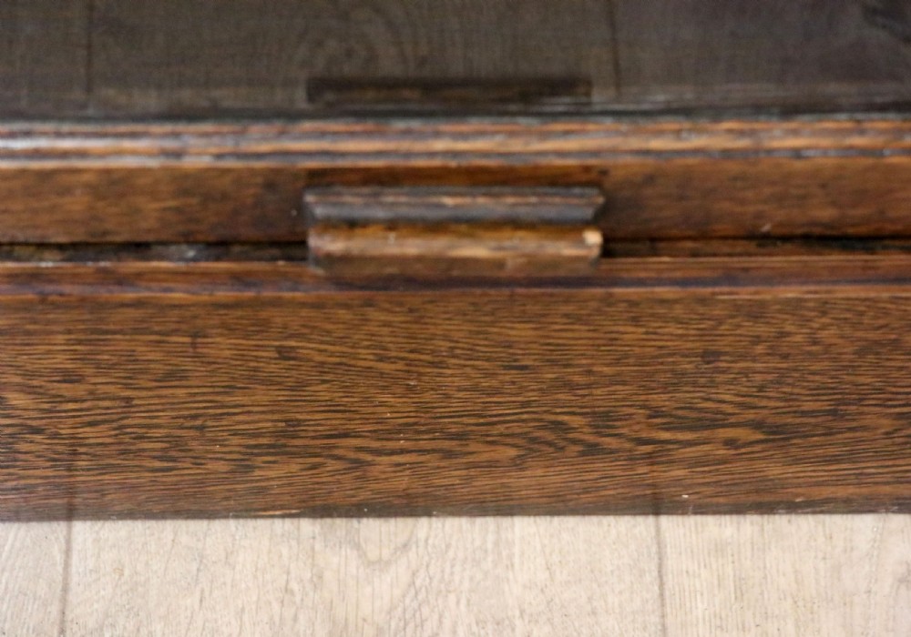 A quality barristers style bookcase dating to the early 20th century.  View XII