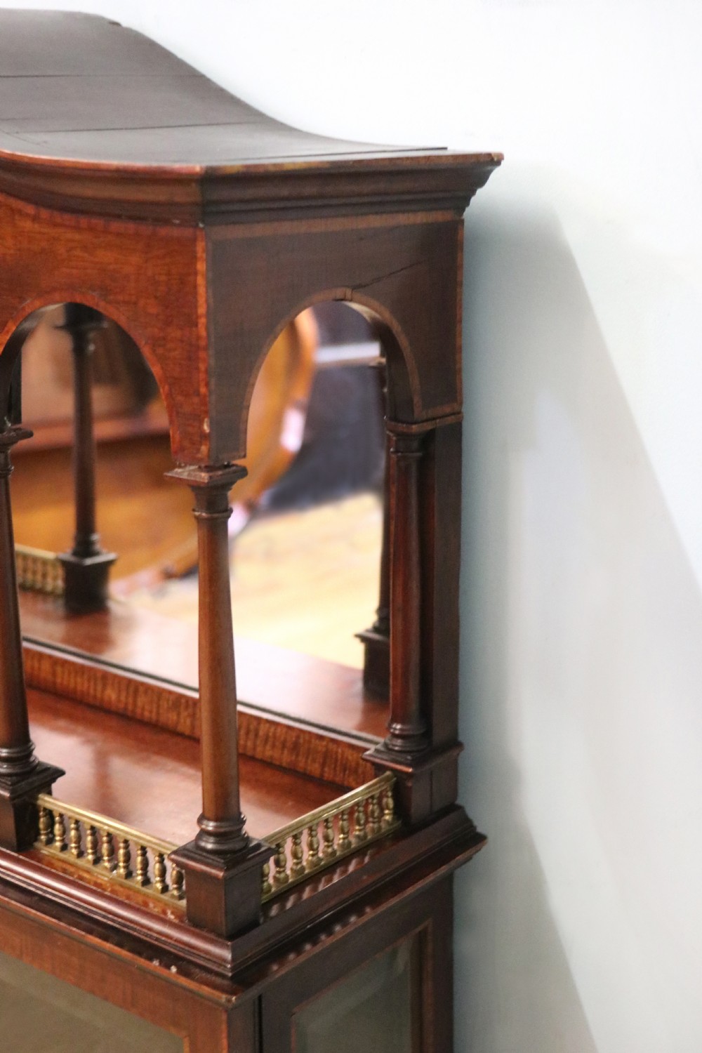 A stylish vintage apothecary cabinet by the renowned furniture makers Edwards & Roberts.  View XV