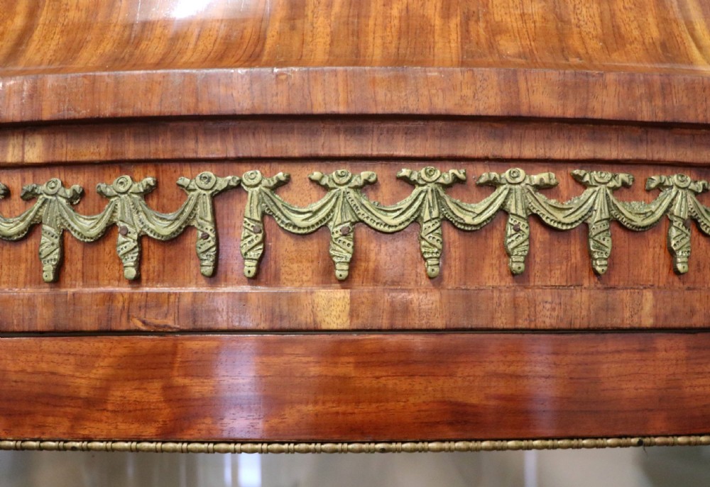  A lovely last century French mahogany vitrine display cabinet. View VII