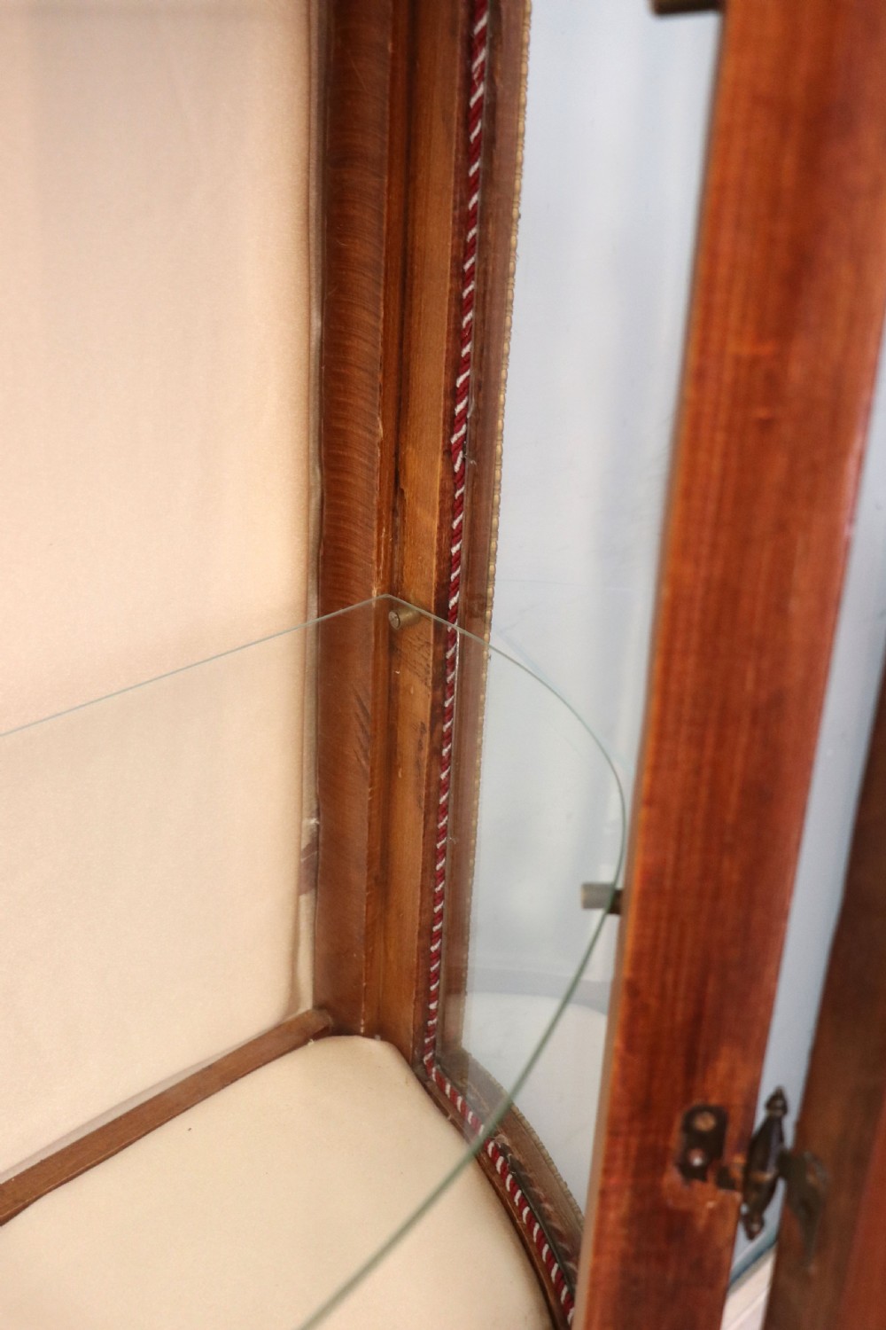  A lovely last century French mahogany vitrine display cabinet. View XXII