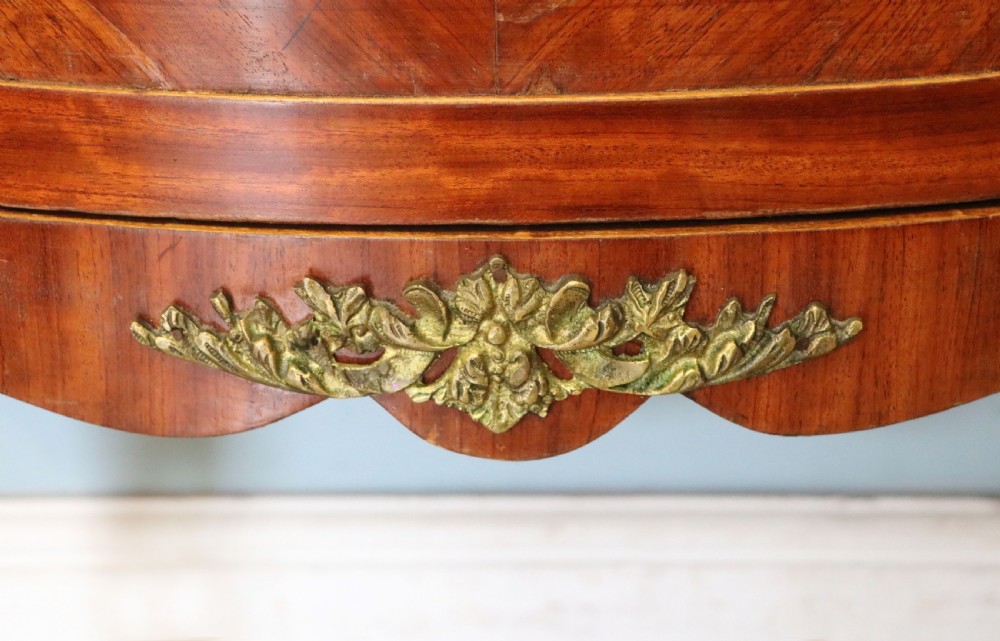  A lovely last century French mahogany vitrine display cabinet. View XXV