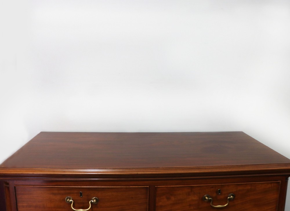 An absolutely delightful early 19th century mahogany chest of drawers. View V