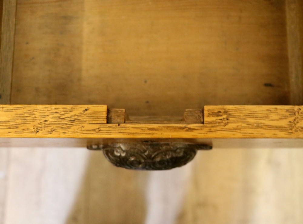 Victorian quality! A lovely late 19th century light oak twin pedestal desk.  View XIX