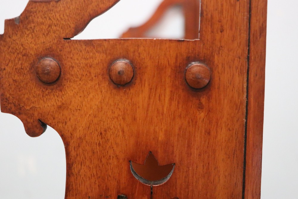  A lovely & very usable Victorian mahogany wall shelf. View VIII