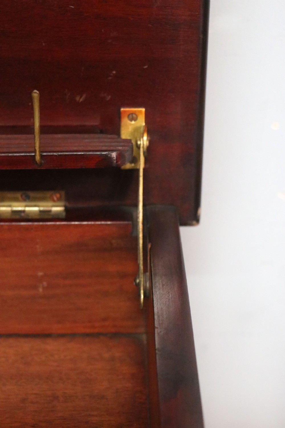 A lovely narrow mahogany and line inlaid music cabinet or chest of drawers View XVII