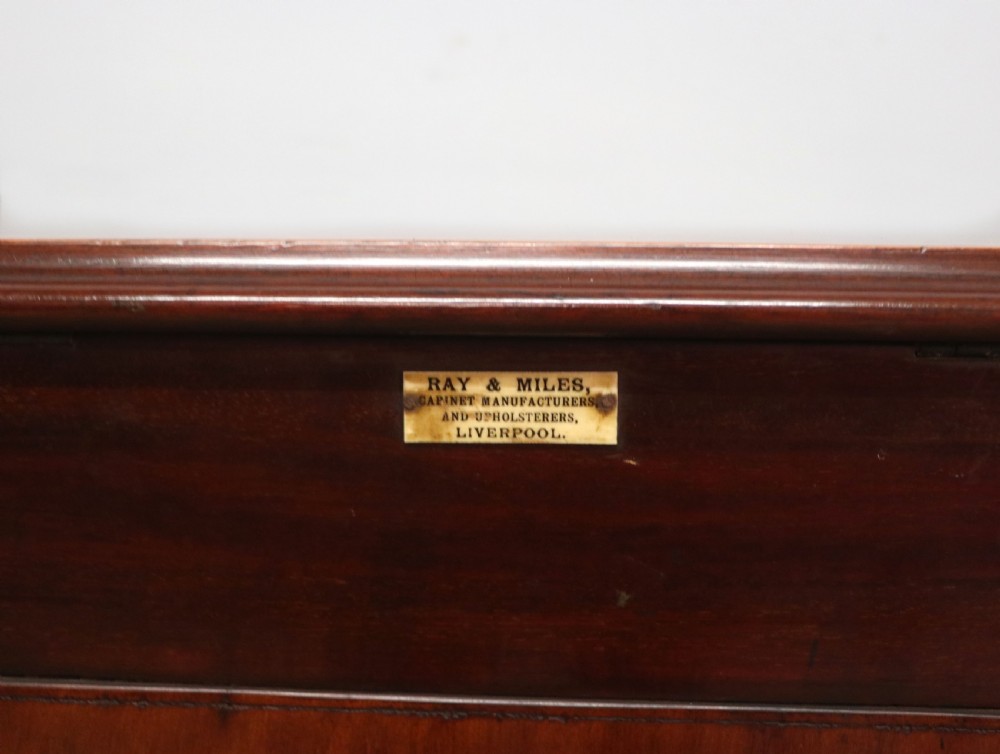 A lovely narrow mahogany and line inlaid music cabinet or chest of drawers View XX