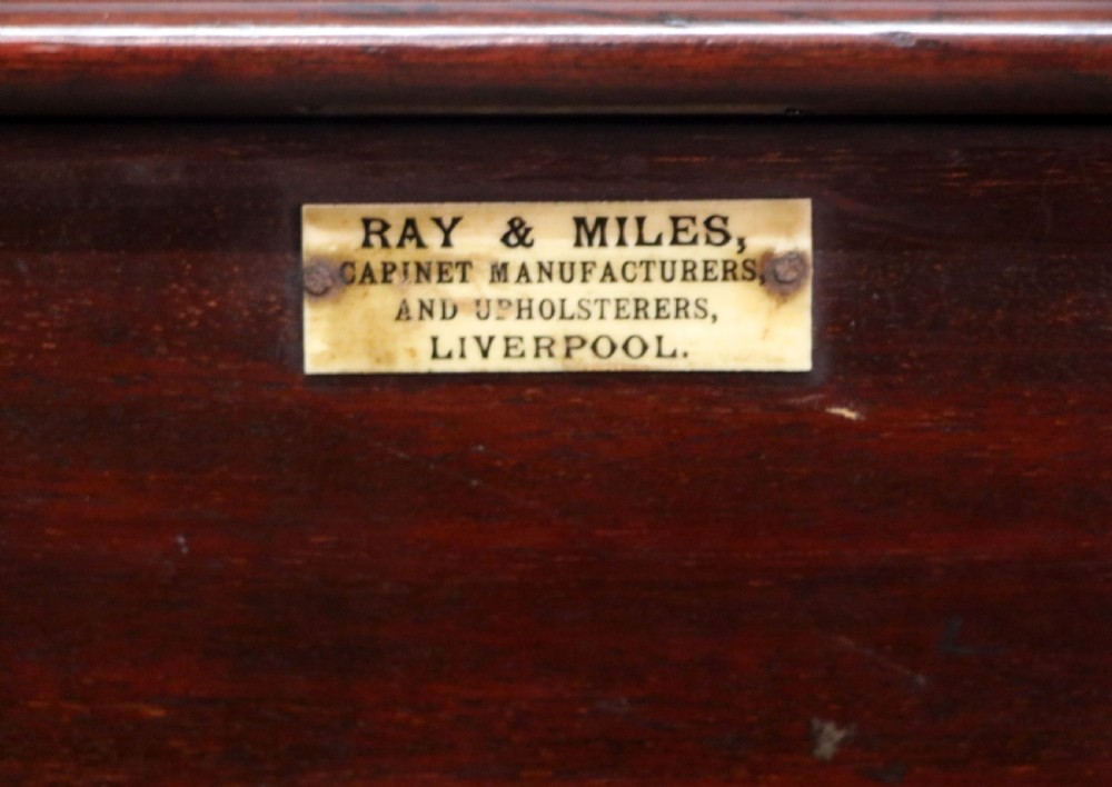 A lovely narrow mahogany and line inlaid music cabinet or chest of drawers View XXI