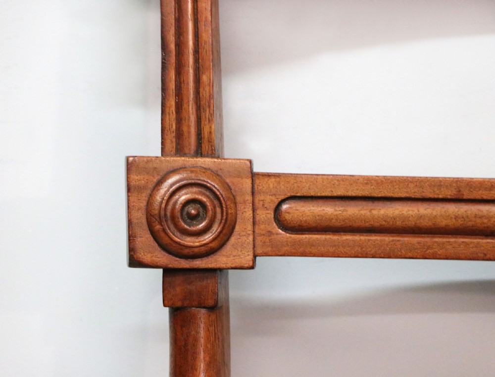 A lovely set of four late Georgian or William IV mahogany bar back dining chairs. View XXVI