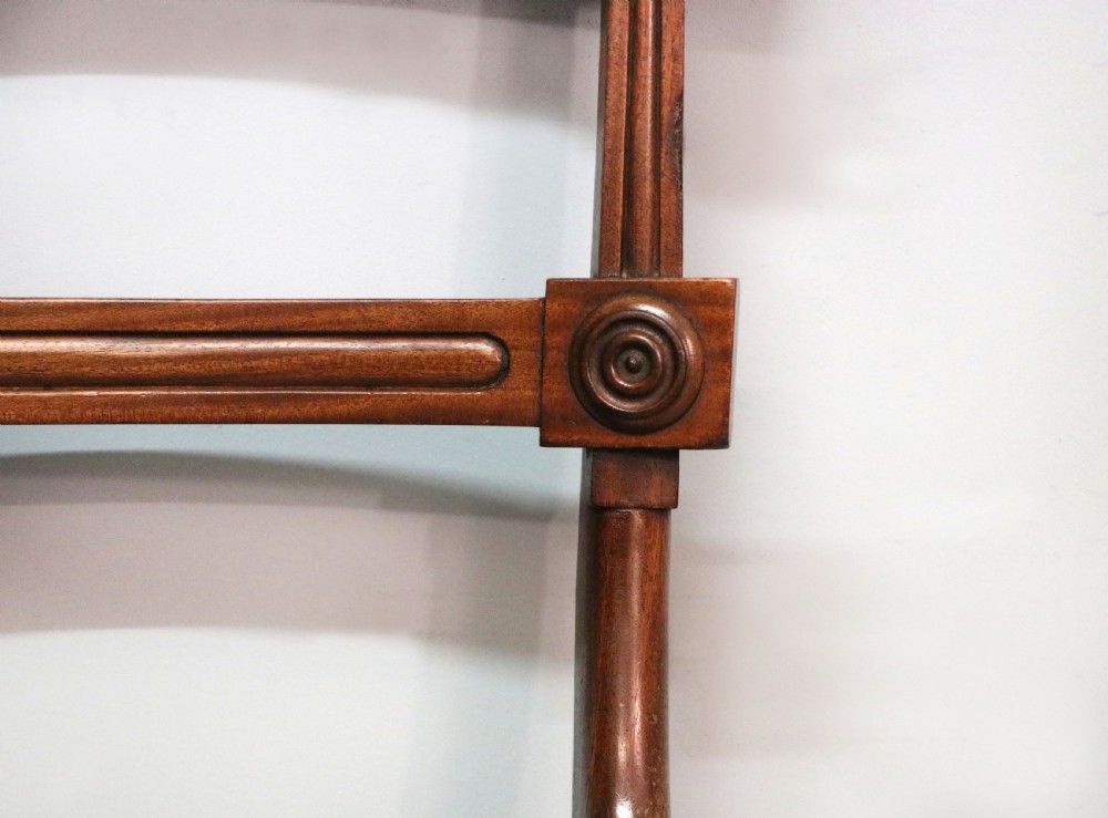 A lovely set of four late Georgian or William IV mahogany bar back dining chairs. View XXVIII