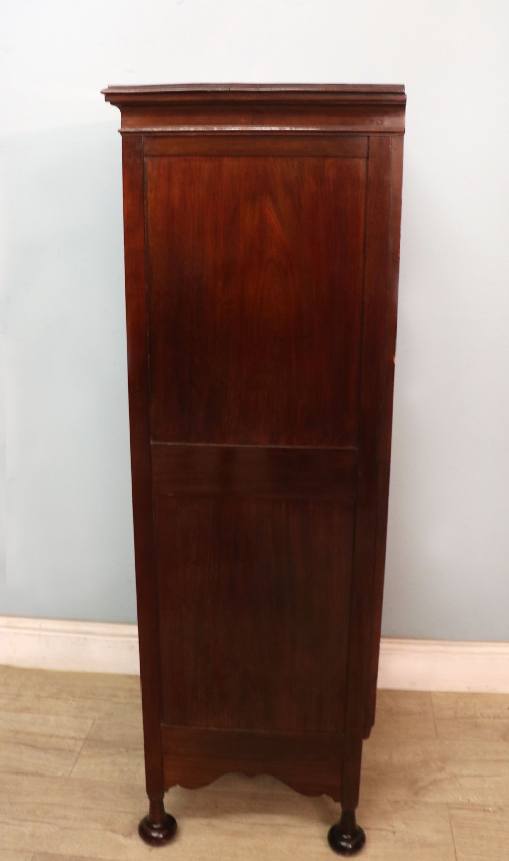 A lovely unusual early 20th century mahogany music cabinet or chest with ten drawers. View XXV