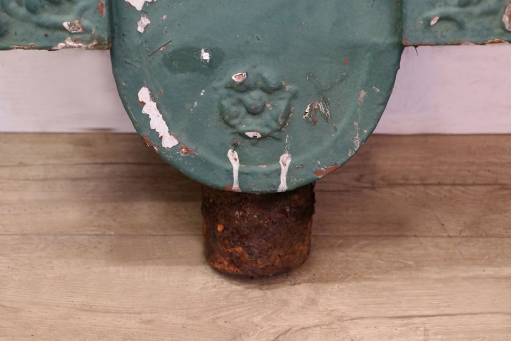  A lovely & unusual original pair of cast iron gutter hoppers. View X
