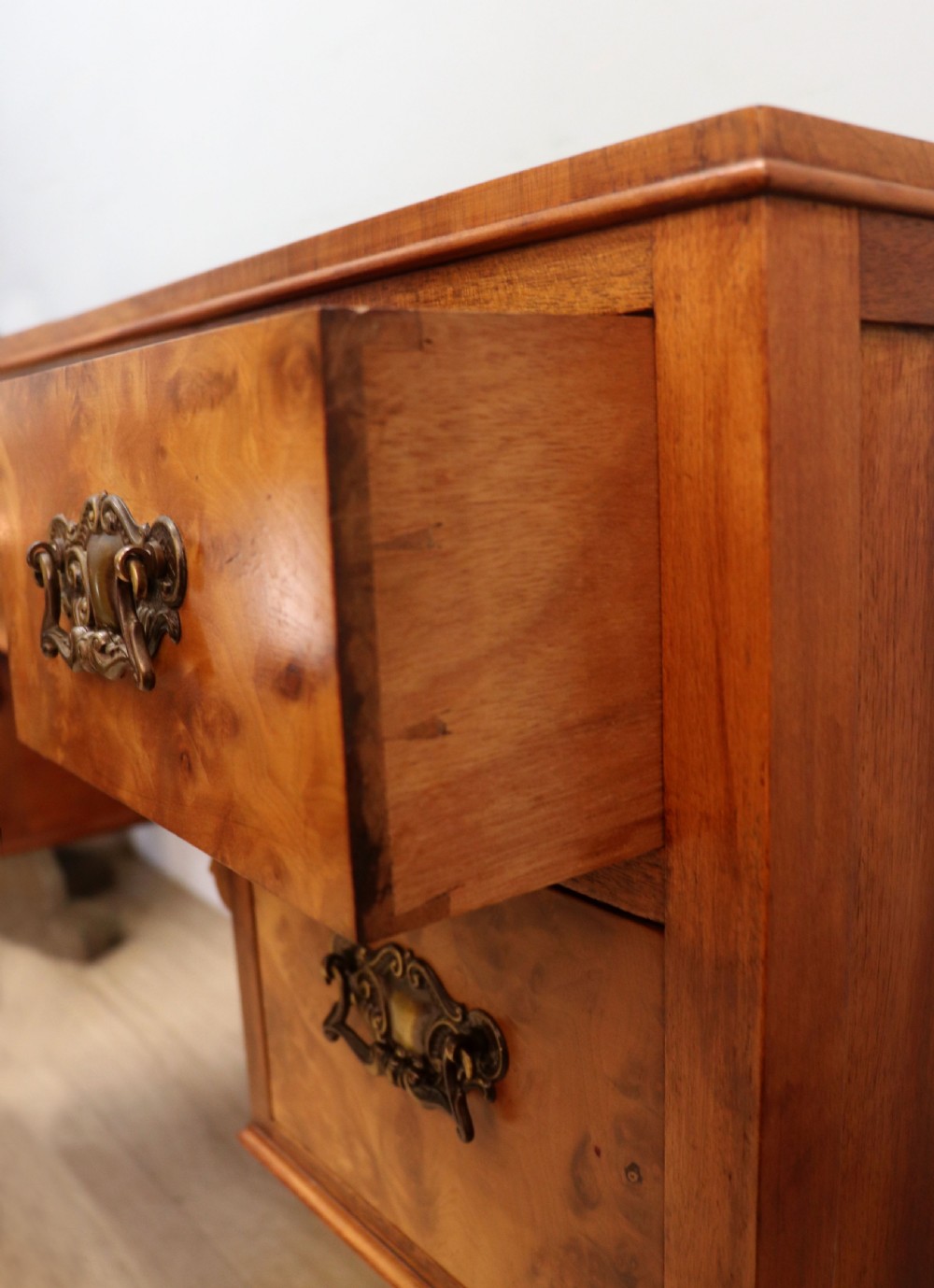 An absolutely lovely piece of Queen Anne revival walnut furniture from the 1930’s.  View XIV