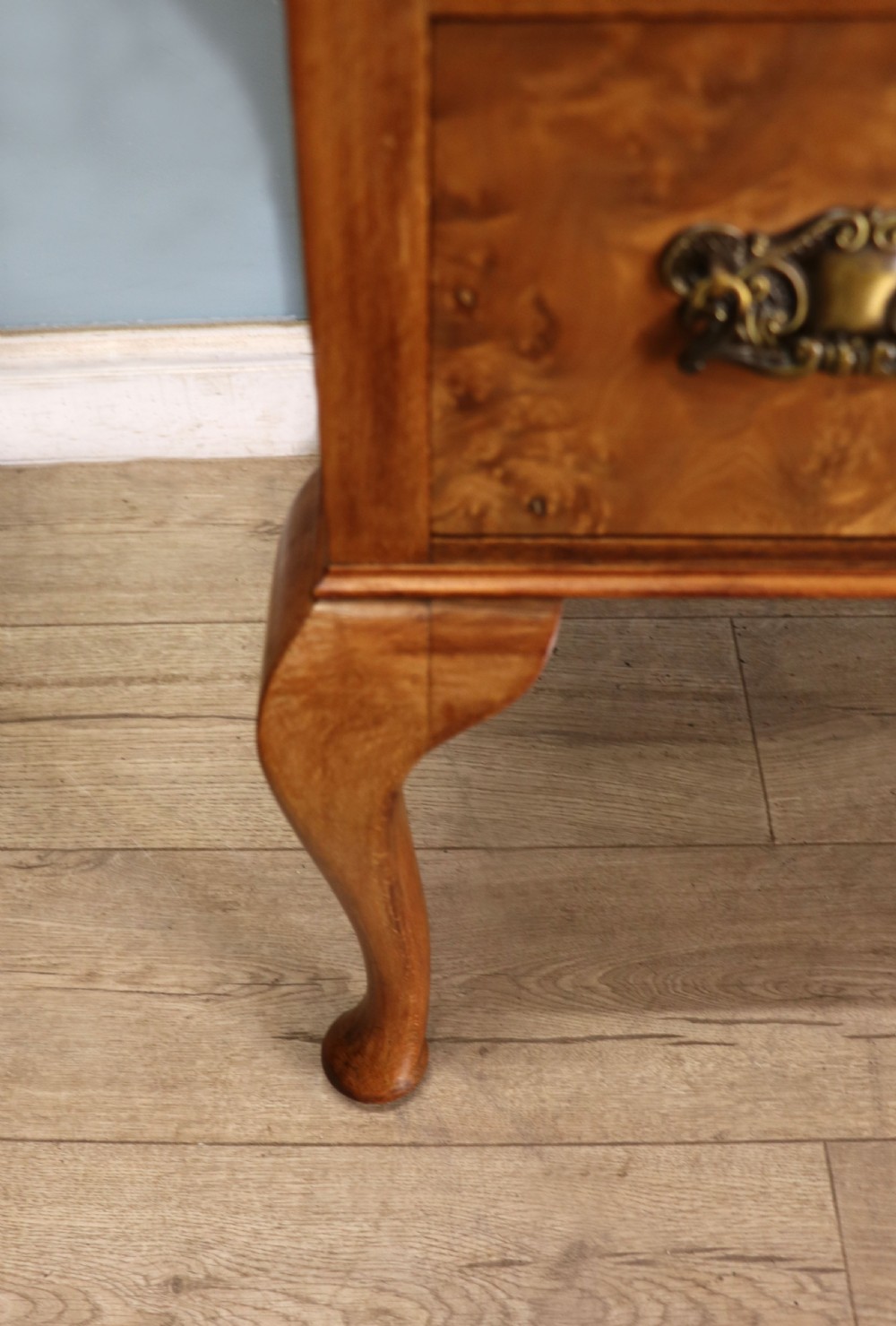 An absolutely lovely piece of Queen Anne revival walnut furniture from the 1930’s.  View XV