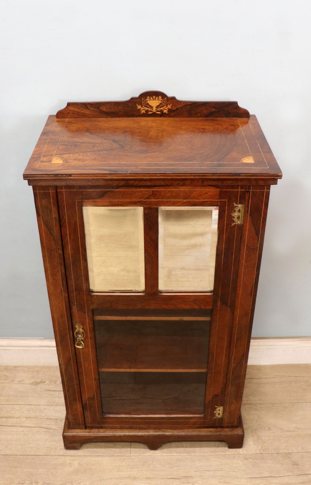 Victorian style! A lovely late 19th century hardwood former music cabinet.  View II