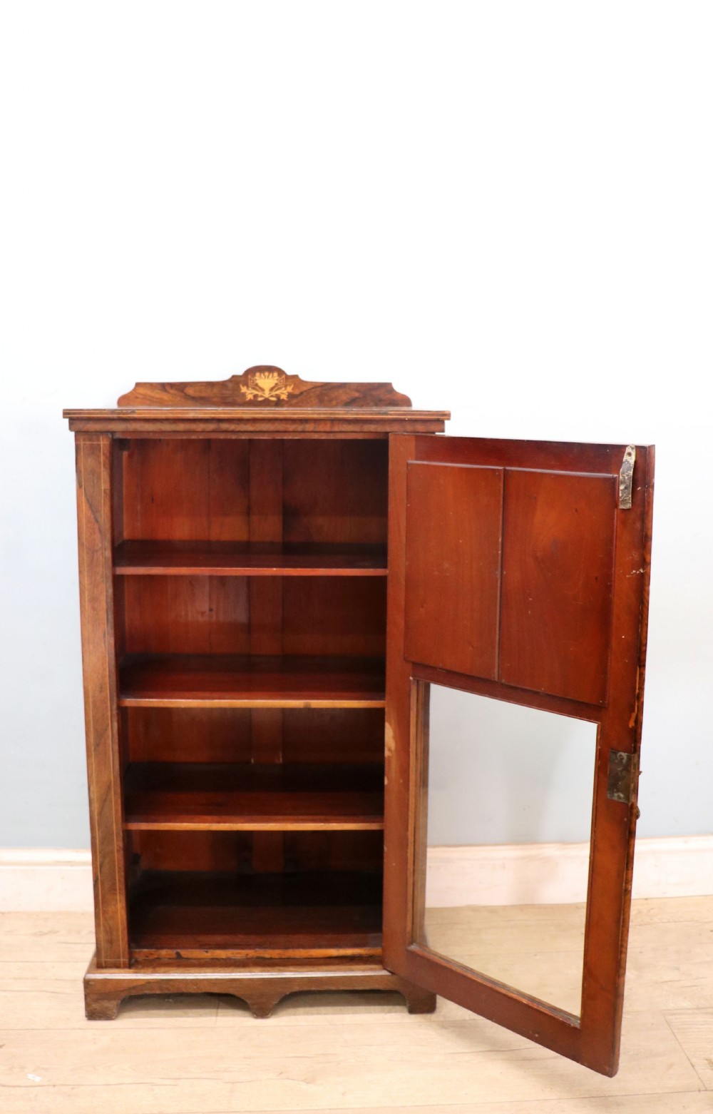 Victorian style! A lovely late 19th century hardwood former music cabinet.  View III