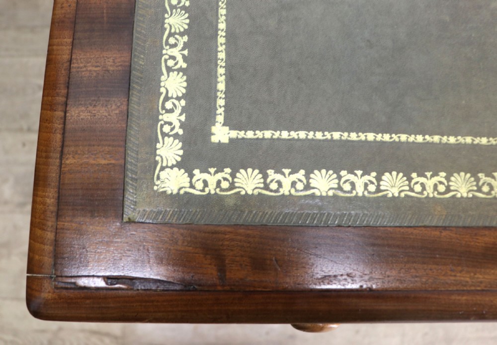 A lovely, honest 19th Century mahogany twin pedestal office desk. View IV