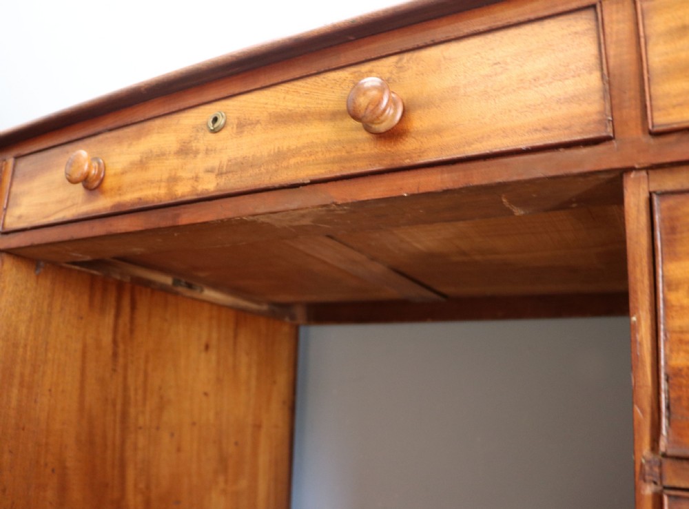 A lovely, honest 19th Century mahogany twin pedestal office desk. View XIV