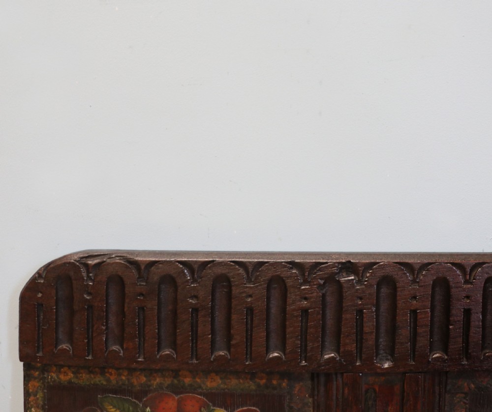 An unusual & rare wall display is crafted from an 18th century oak panel. View IV