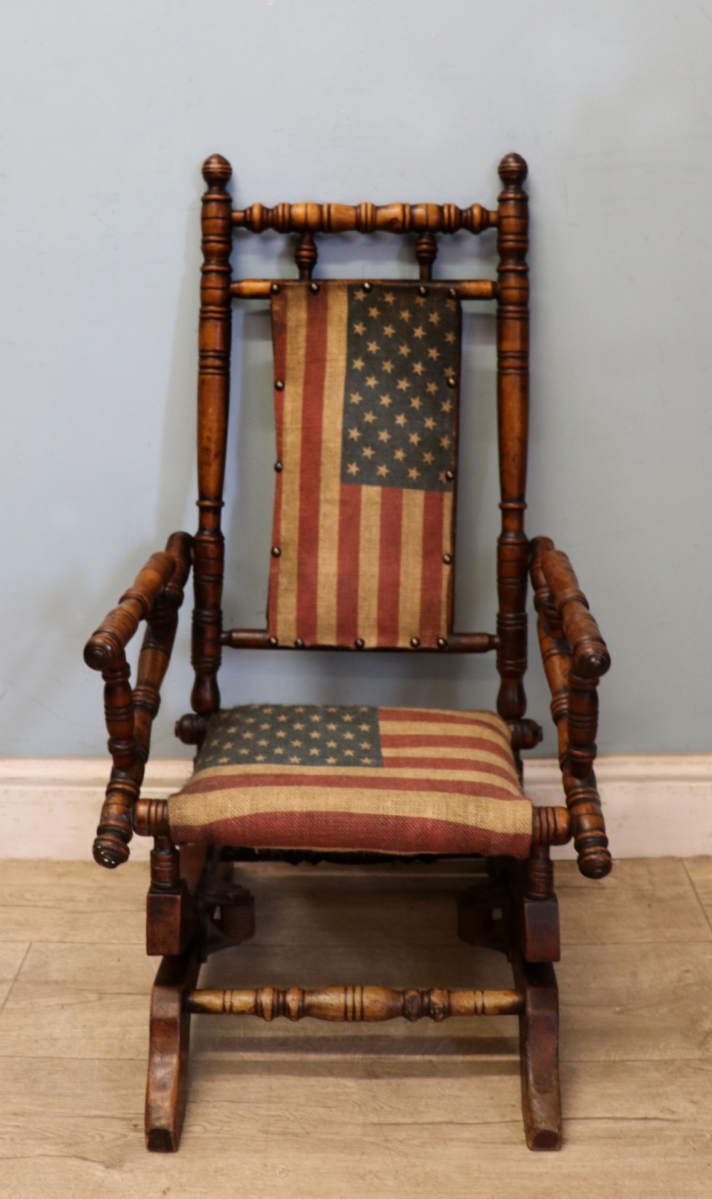 An absolutely lovely, charming late 19th century American child’s rocking chair. View II