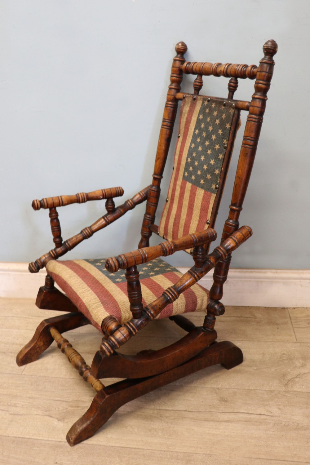 An absolutely lovely, charming late 19th century American child’s rocking chair. View IV