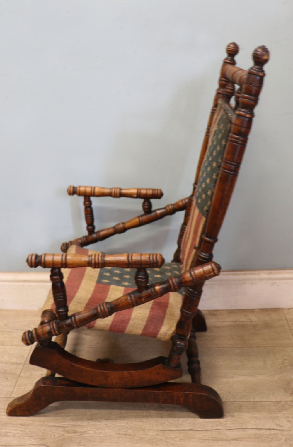 An absolutely lovely, charming late 19th century American child’s rocking chair. View V