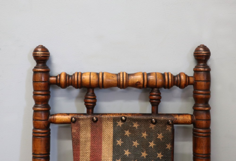 An absolutely lovely, charming late 19th century American child’s rocking chair. View XII