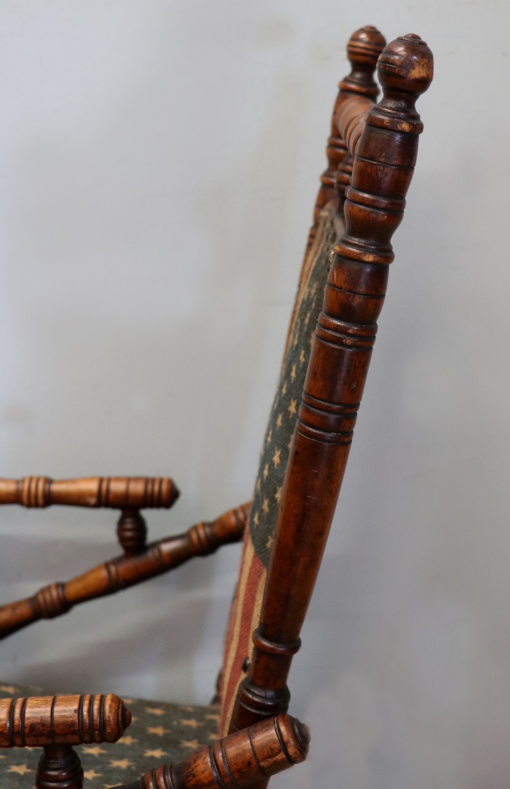 An absolutely lovely, charming late 19th century American child’s rocking chair. View XVII