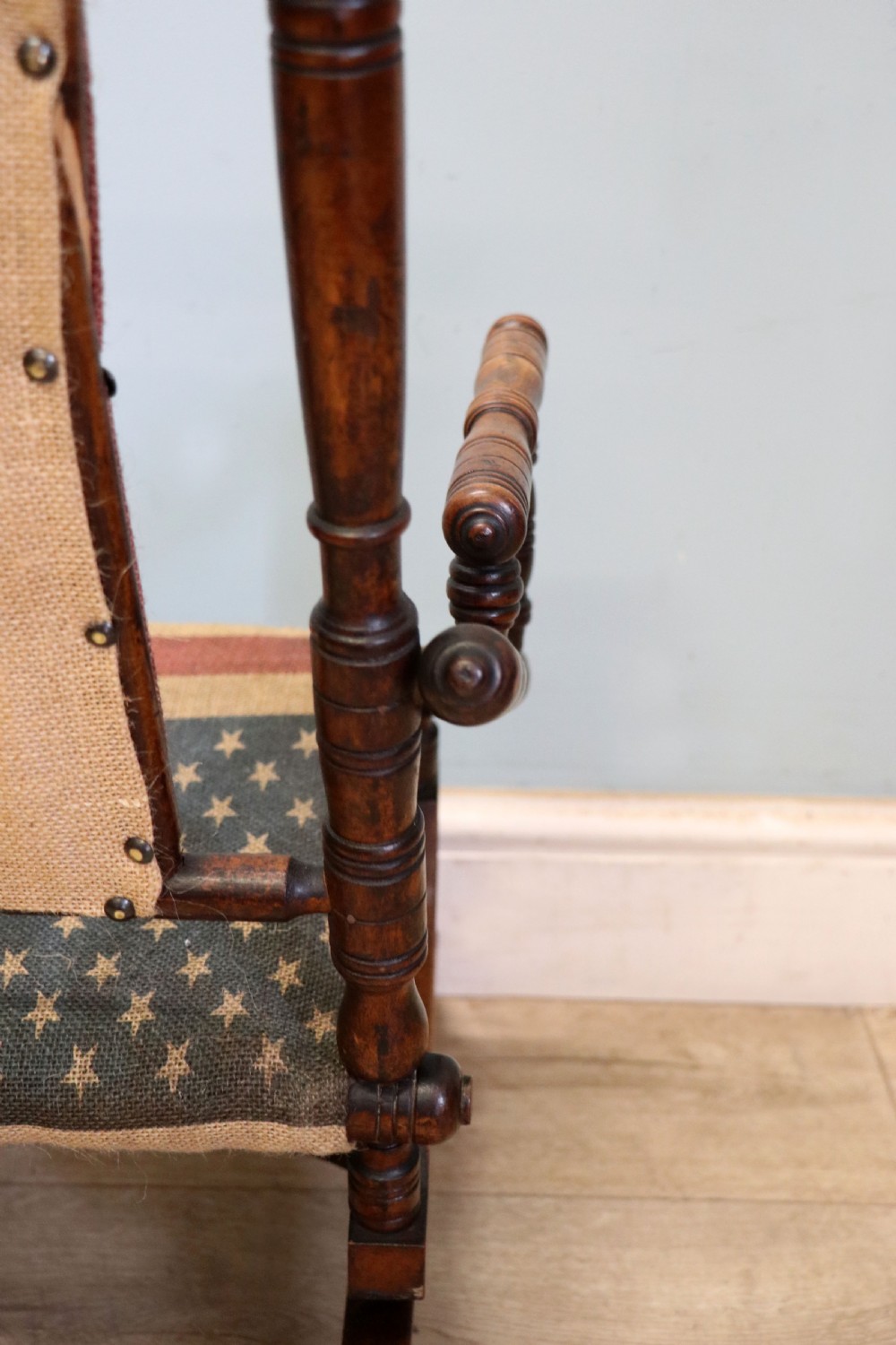 An absolutely lovely, charming late 19th century American child’s rocking chair. View XVIII