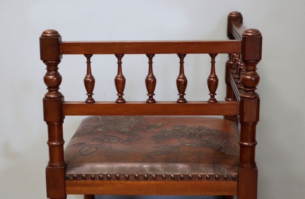 A lovely unusual late Victorian corner chair. View XVIII