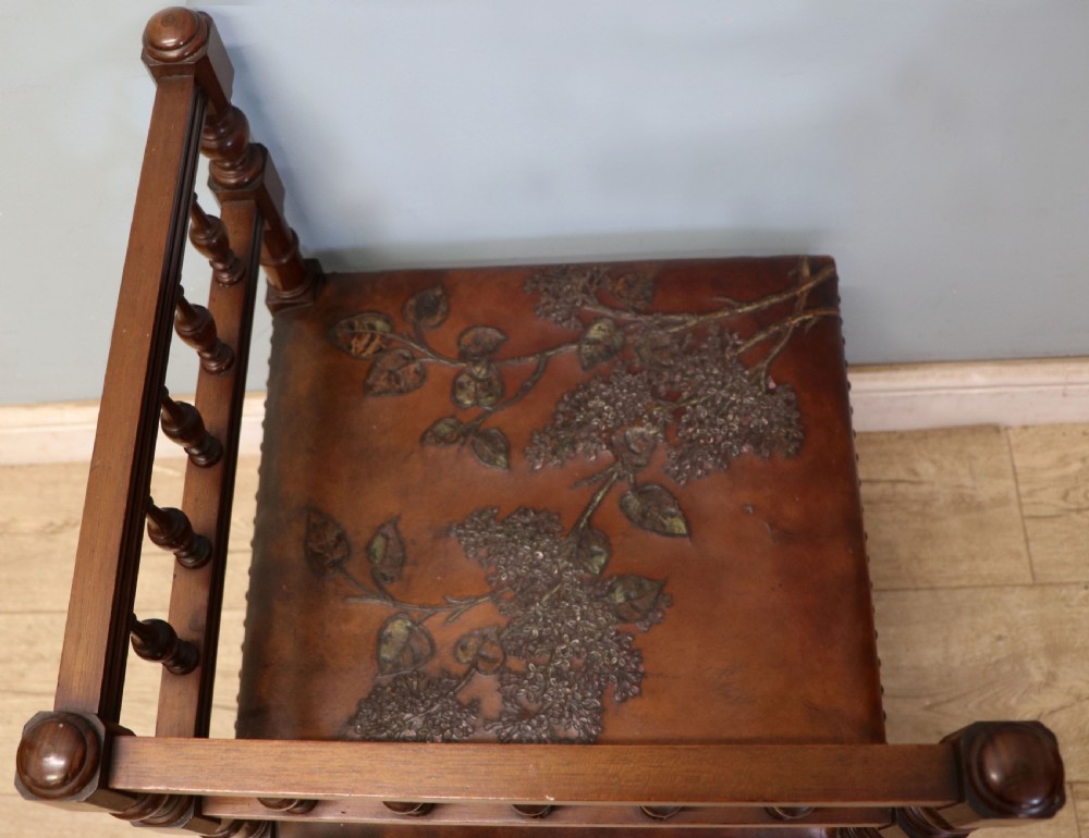 A lovely unusual late Victorian corner chair. View XXIII