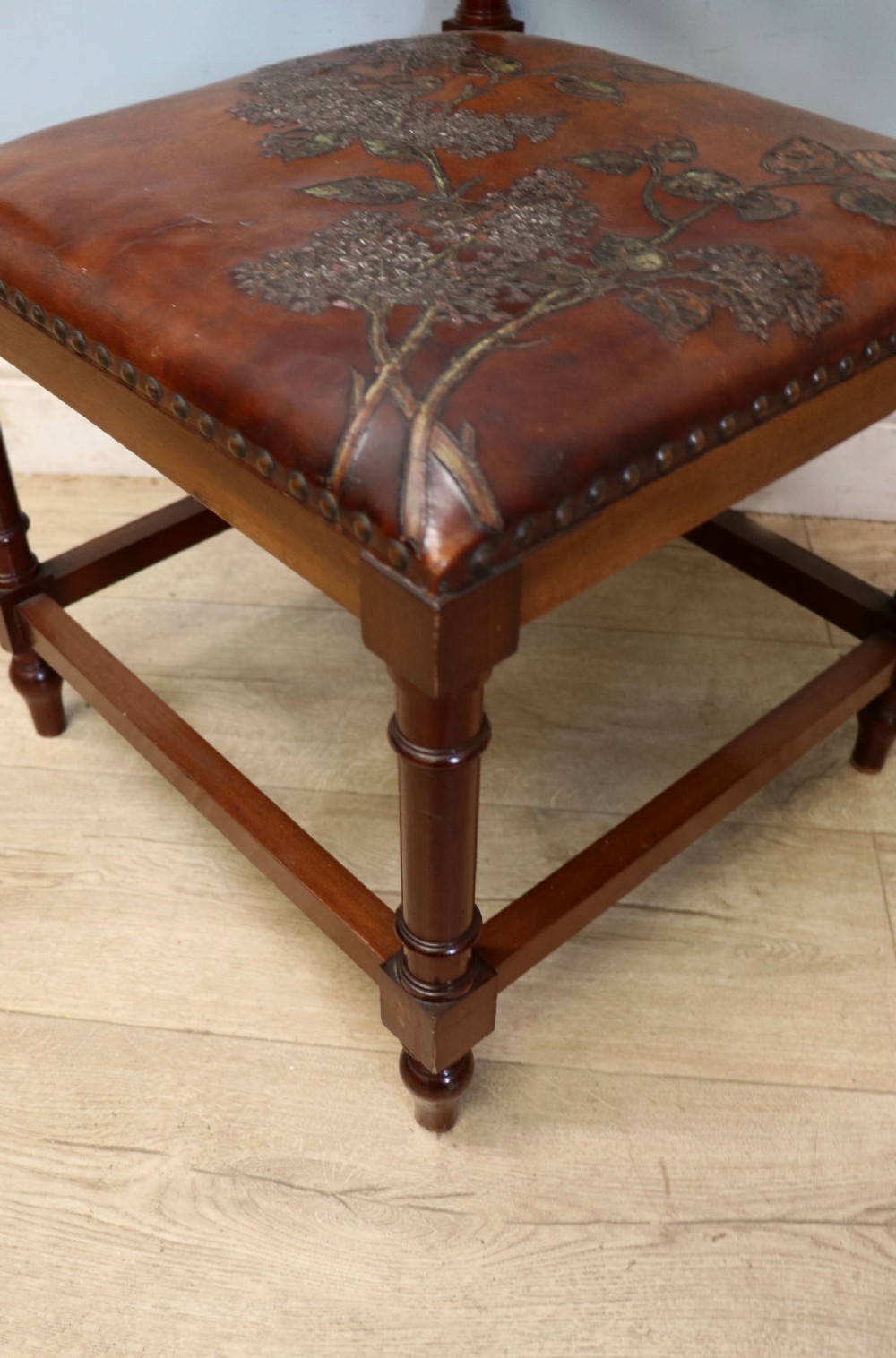 A lovely unusual late Victorian corner chair. View XXIV