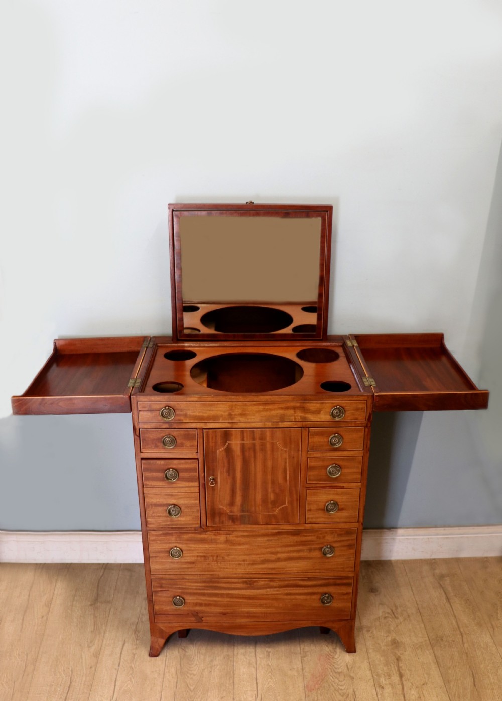 George III mahogany combination washstand View III