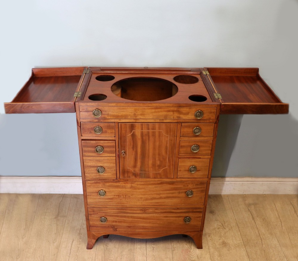 George III mahogany combination washstand View VII