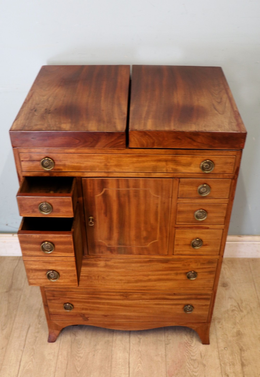 George III mahogany combination washstand View IX