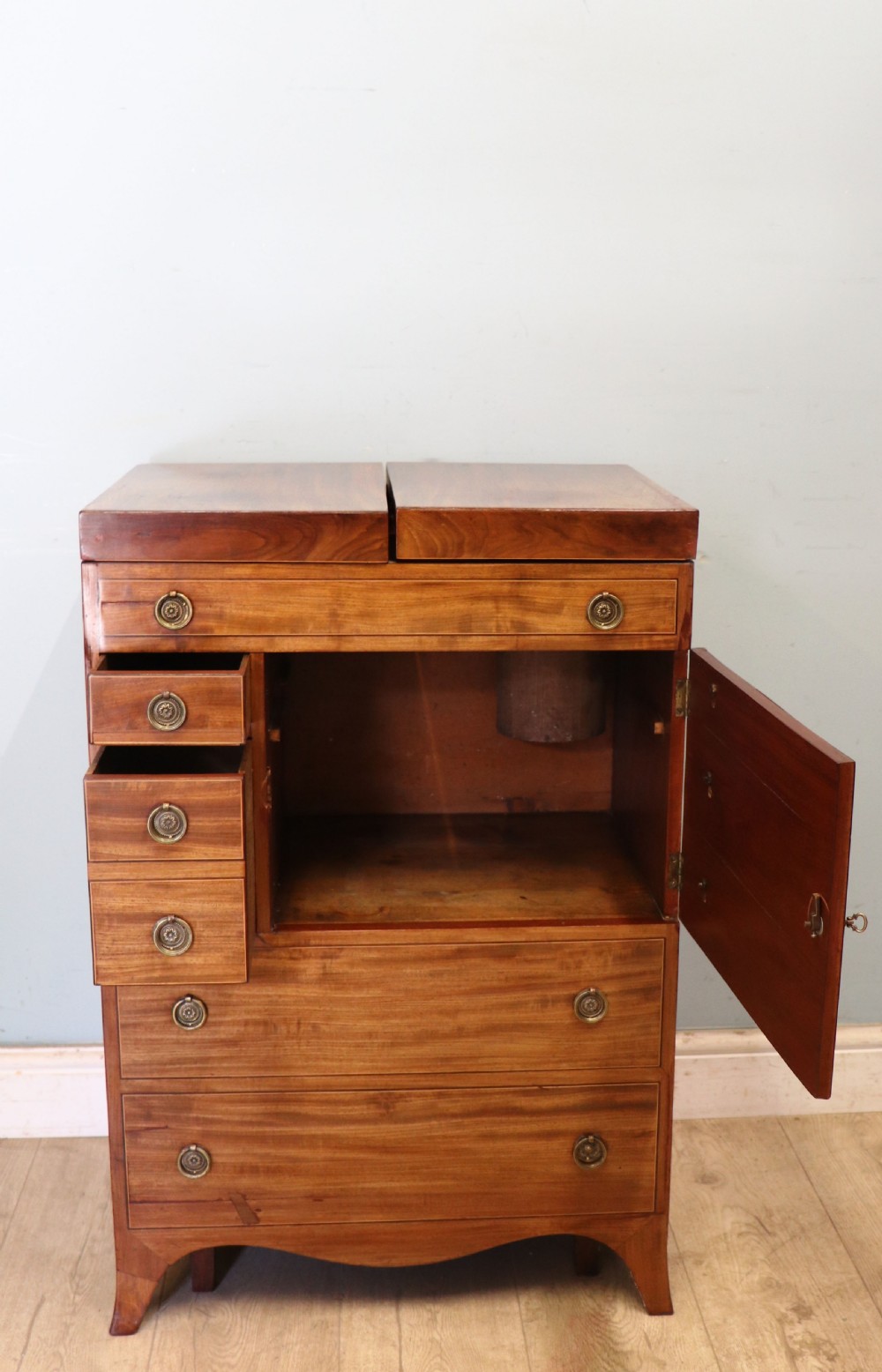 George III mahogany combination washstand View XIV