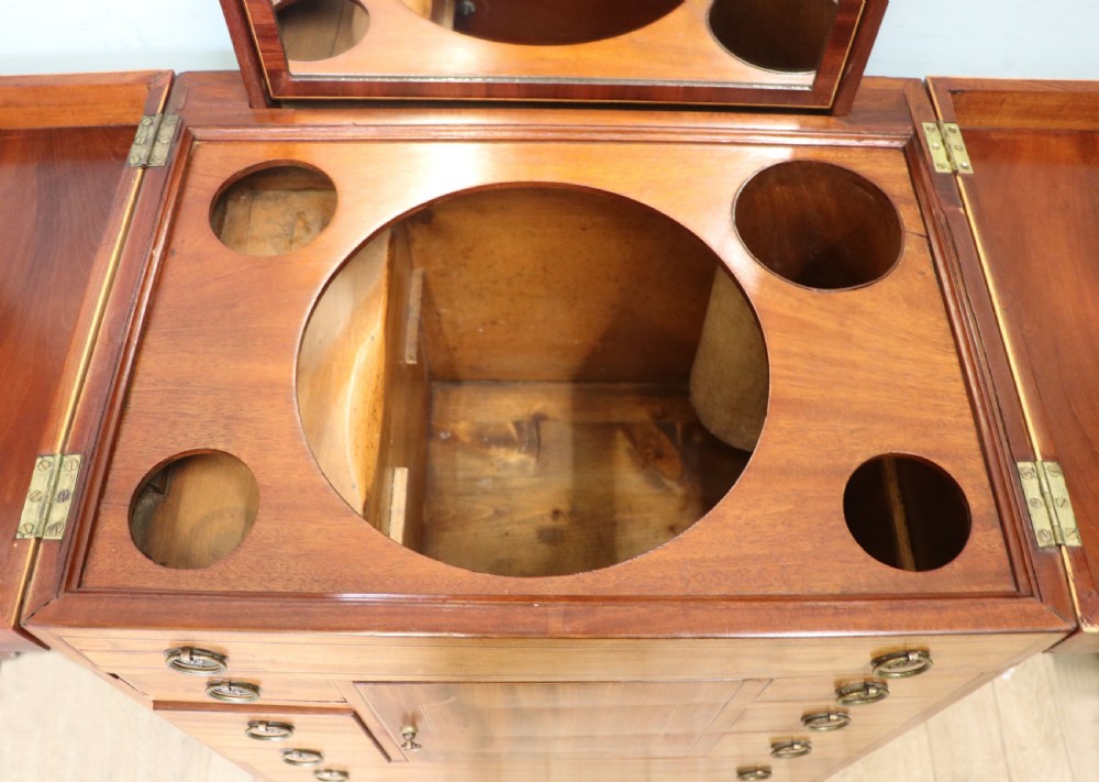 George III mahogany combination washstand View XXII