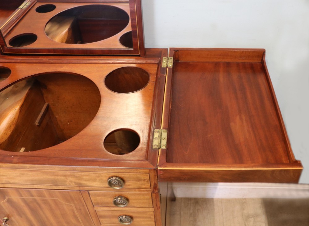 George III mahogany combination washstand View XXVI