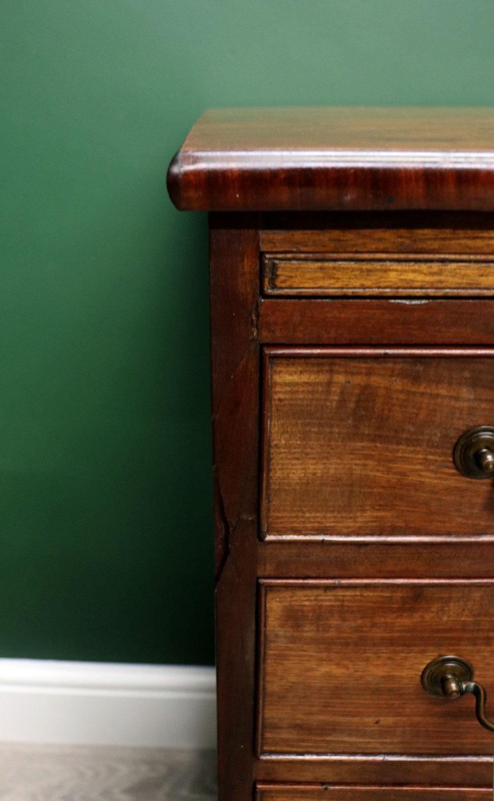 A lovely mahogany bachelors chest constructed in the George III style. View X