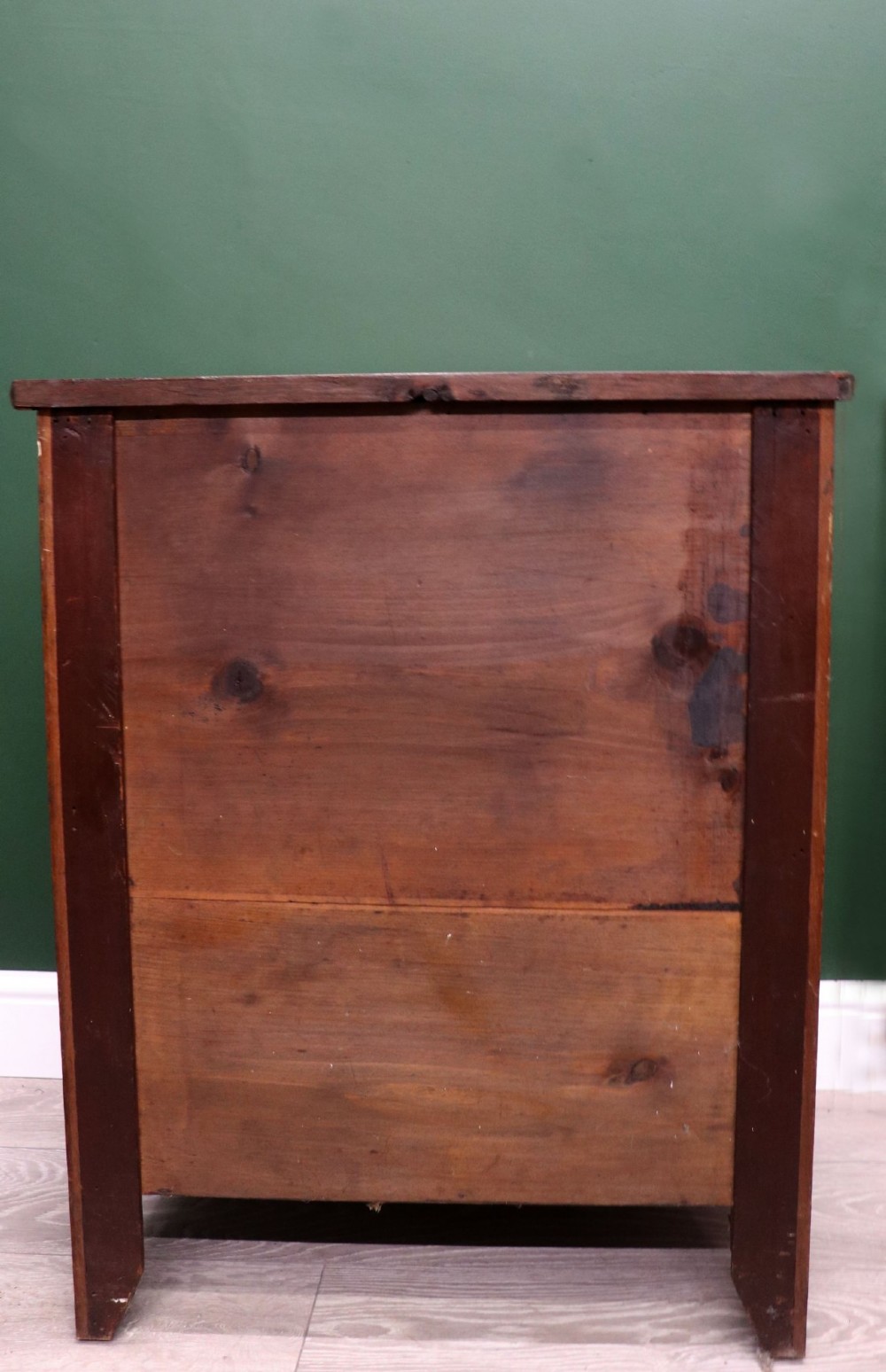 A lovely mahogany bachelors chest constructed in the George III style. View XV